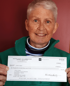 Joyce's first check